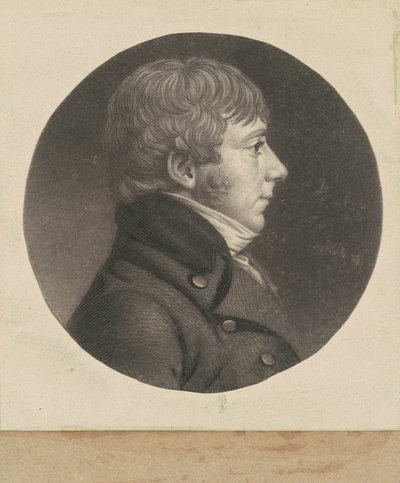 Homem não identificado de Charles B. J. Févret de Saint Mémin