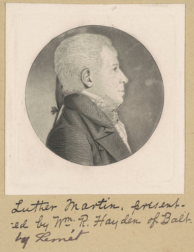 Homem não identificado de Charles B. J. Févret de Saint Mémin
