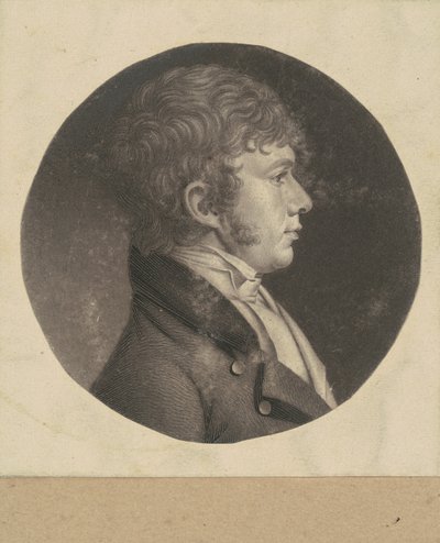 Homem não identificado de Charles B. J. Févret de Saint Mémin