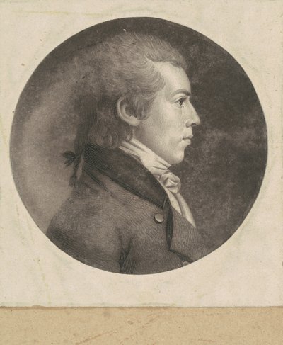 Homem não identificado de Charles B. J. Févret de Saint Mémin