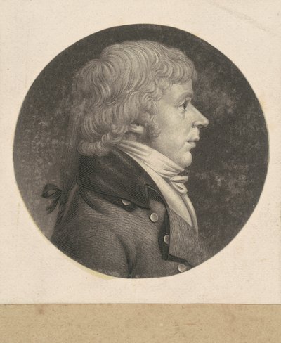 Homem não identificado de Charles B. J. Févret de Saint Mémin