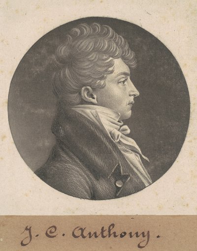 Homem não identificado de Charles B. J. Févret de Saint Mémin