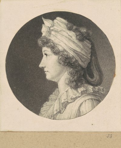Mulher não identificada de Charles B. J. Févret de Saint Mémin