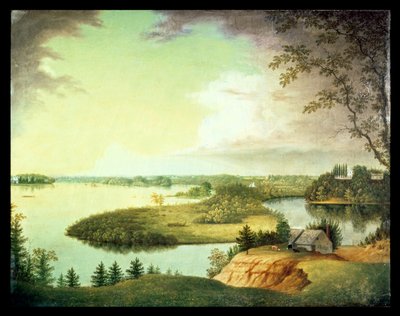 Rio Delaware, perto de Bordenton, Nova Jersey de Charles B. Lawrence