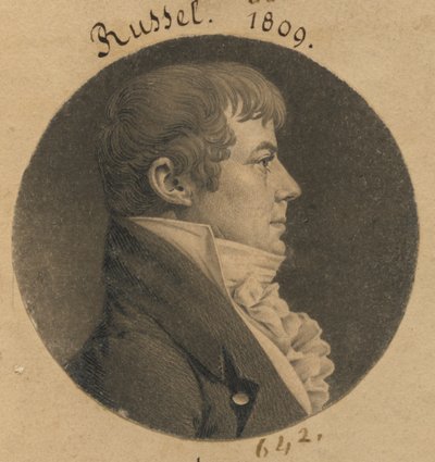 Possivelmente Nathaniel Russell ou J. Dawson de Charles Balthazar Julien Févret de Saint-Mémin