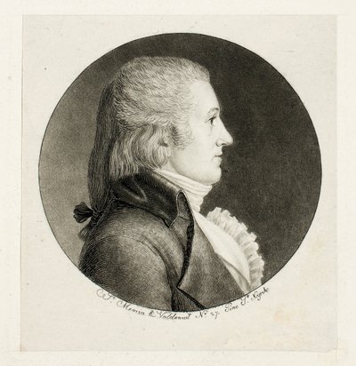 Retrato de perfil, Blake de Charles Balthazar Julien Févret de Saint-Mémin