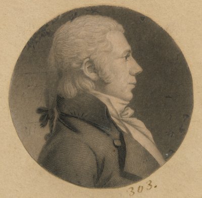 Homem não identificado de Charles Balthazar Julien Févret de Saint-Mémin