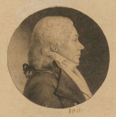 Homem não identificado de Charles Balthazar Julien Févret de Saint-Mémin