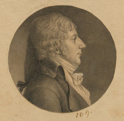 Homem não identificado de Charles Balthazar Julien Févret de Saint-Mémin