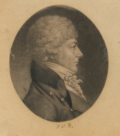 Homem não identificado de Charles Balthazar Julien Févret de Saint-Mémin