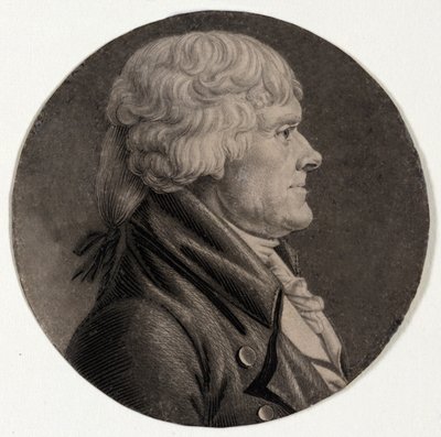 Thomas Jefferson, pub. 1806 de Charles Balthazar Julien Févret de Saint Mémin