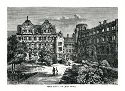 Castelo de Heidelberg, Alemanha, 1879 de Charles Barbant
