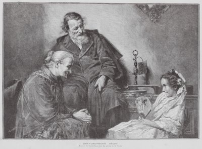 História da Avó (litografia) de Charles Baude