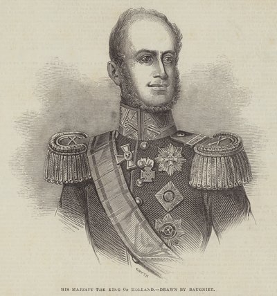 Sua Majestade o Rei da Holanda de Charles Baugniet