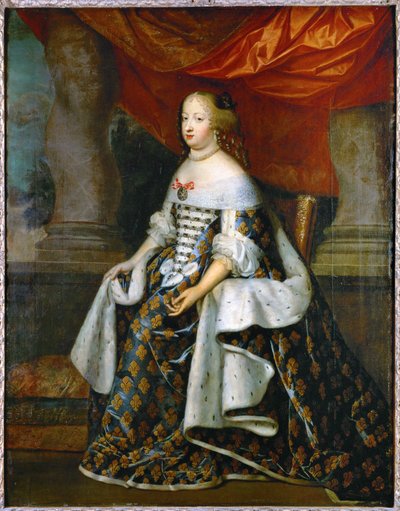 Maria Teresa de Áustria, rainha de França, mulher de Luís XIV ... (pintura sobre tela) de Charles Beaubrun