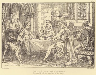 Ilustração para Lara, A Tale by Lord Byron (gravura) de Charles Bell Birch