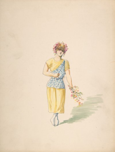 Traje para um Jovem de Amarelo e Azul, s.d.. de Charles Bianchini