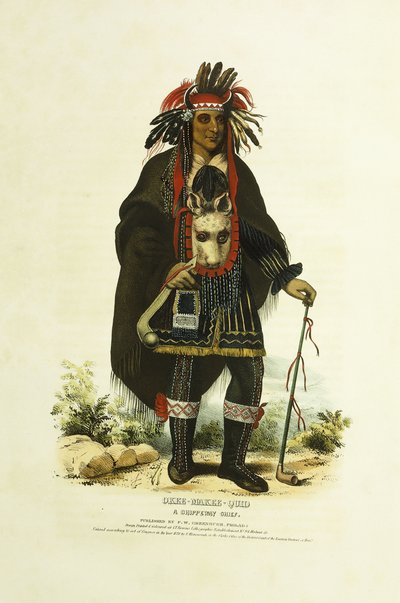 Okee-Makee-Quid, chefe da Chippeway de Charles Bird (after) King
