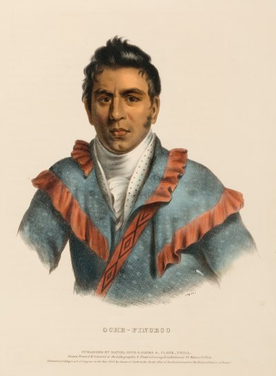 OCHE-FINCECO, de History of the Indian Tribes of North America de Charles Bird King