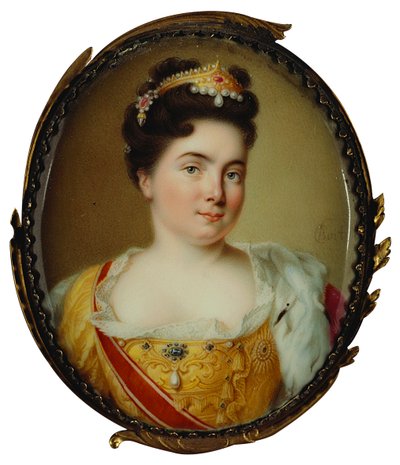 Retrato da imperatriz Catherine I. 1684-1727, 1717. de Charles Boit