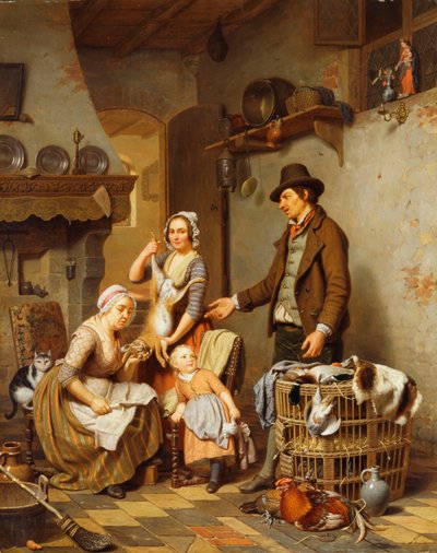 O vendedor do jogo, 1841 de Charles Brias