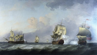 A captura dos navios mercantes franceses "La Marquise d