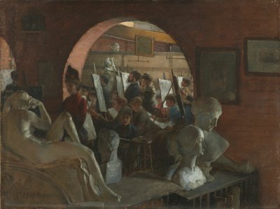 Uma Alcova na Liga dos Estudantes de Arte, 1888. de Charles C. Curran