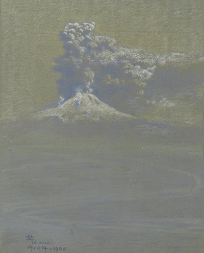 Um banho de cinza sobre Ottaviano, 14 de abril de 1906 de Charles Caryl Coleman