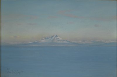 Vento Norte de Villa Narcissus, Capri, fevereiro de 1905 (lápis pastel ou colorido ou giz de cera no papel) de Charles Caryl Coleman