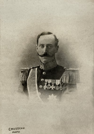 Retrato do rei norueguês Haakoon 7 (1872) de Charles Chusseau