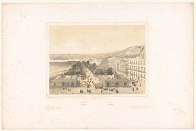 Vista da Villa Poggio Reale com avenida de árvores em Nápoles
Nápoles. Jardin Royal / Napoli. Villa Reale (título sobre o objecto)
Vistas do reino de Nápoles (título da série)
Royaume de Nápoles (título da série sobre o objecto) de Charles Claude Bachelier