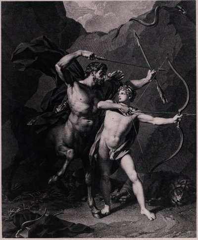 A educação de Aquiles, 1794 de Charles Clément Bervic
