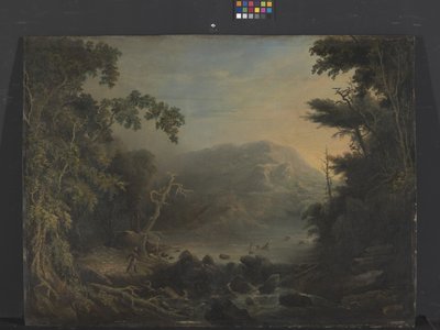 O Caçador de Alces (óleo sobre painel) de Charles Codman