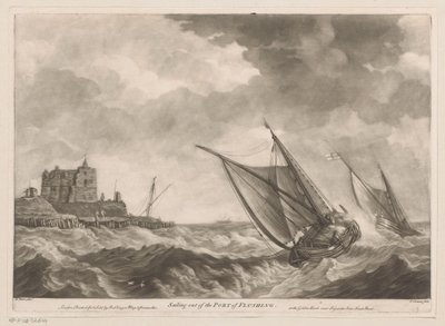 Os veleiros deixam o porto de Flushing
Navegar fora do porto de descarga (título sobre o objecto) de Charles Corbutt