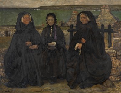 Mulheres bretãs de luto de Charles Cottet