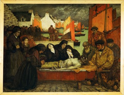 País do Mar: Dor (pintura sobre tela) de Charles Cottet