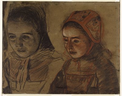 Meninas bretãs de Charles Cottet