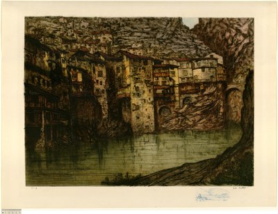 Pont-en-Royans (tábua grande) (prova b) de Charles Cottet