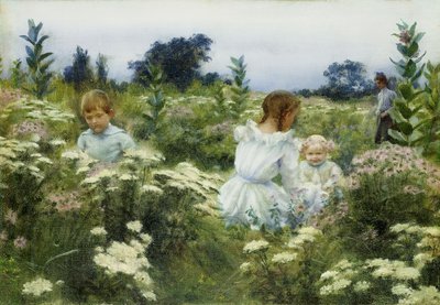 Entre as flores silvestres de Charles Courtney Curran