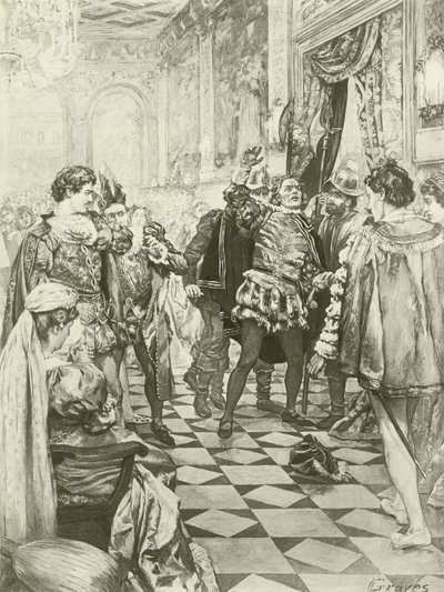 Rigoletto, ato eu cena i (gravura) de Charles D. Graves