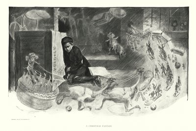 Uma fantasia de Natal (litografia) de Charles Dana Gibson
