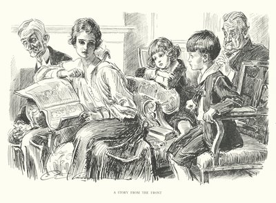 Uma história da frente (litografia) de Charles Dana Gibson