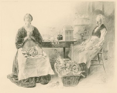 Caleb Plummer e sua filha de Charles Dana Gibson