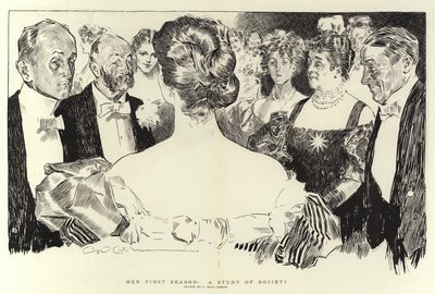 Sua primeira temporada, um estudo da sociedade de Charles Dana Gibson
