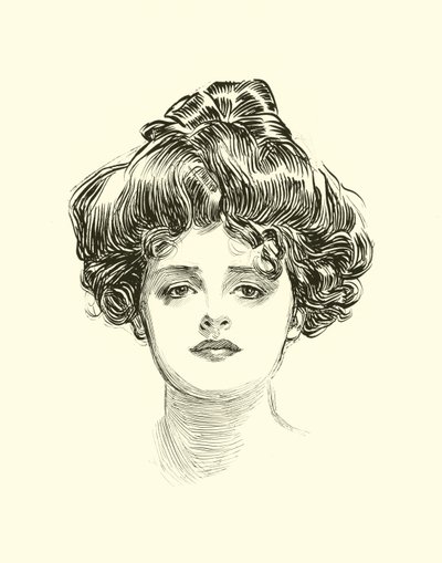 Ilustração para a escada social de Charles Dana Gibson