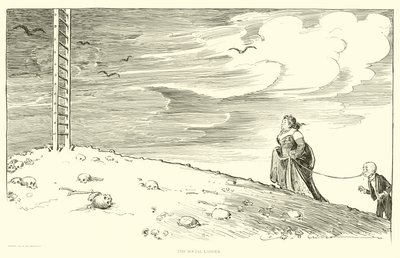 Ilustração para a escada social de Charles Dana Gibson