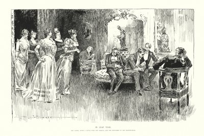 Em ano bissexto (litografia) de Charles Dana Gibson
