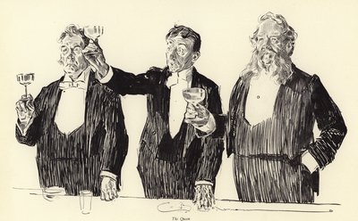 A rainha, o brinde real de Charles Dana Gibson