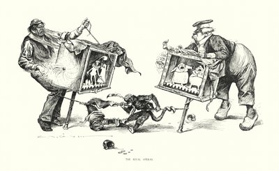 As Óperas Rivais (litografia) de Charles Dana Gibson