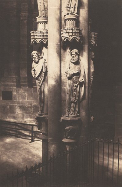 Pilar dos Anjos, Catedral de Estrasburgo, c. 1858 (foto) de Charles David Winter